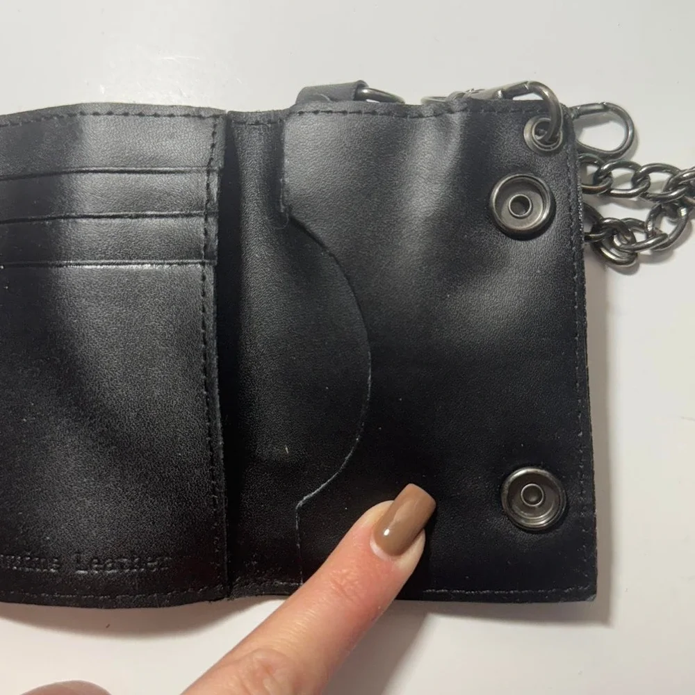 Y2K‎ genuine leather Ozzy Osbourne chain wallet